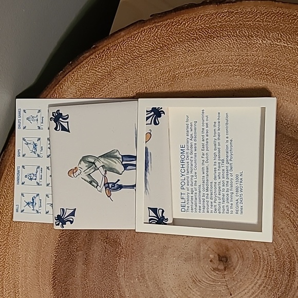 NWT Vintage KLM Delft business class tile collection - Picture 4 of 10